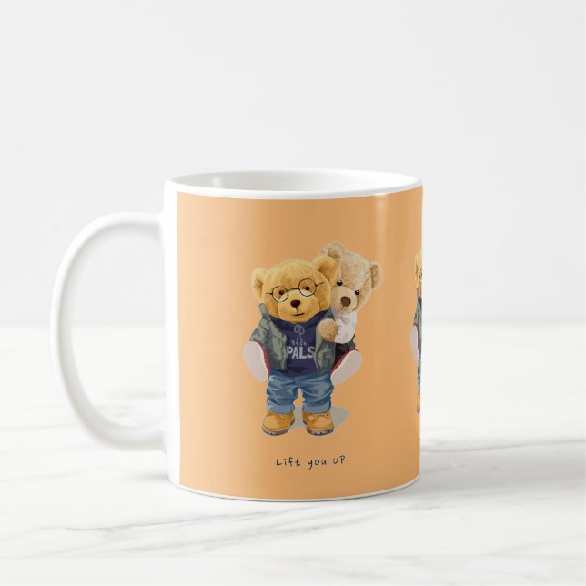 Teddy bear  coffee mug (Left)
