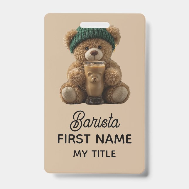Teddy Bear Cold Brew  Badge (Front)