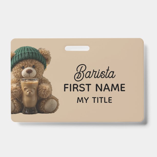 Teddy Bear Cold Brew  Badge (Front)
