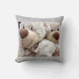"TEDDY BEAR COUPLE" THROW PILLOW