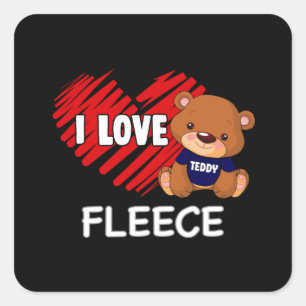 Teddy Bear Cute Baby Animal Love Cuddle Gift Idea Square Sticker