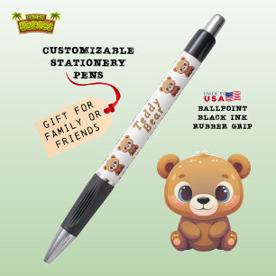 Teddy Bear, Cute Wildlife Woodland Animal White Pen