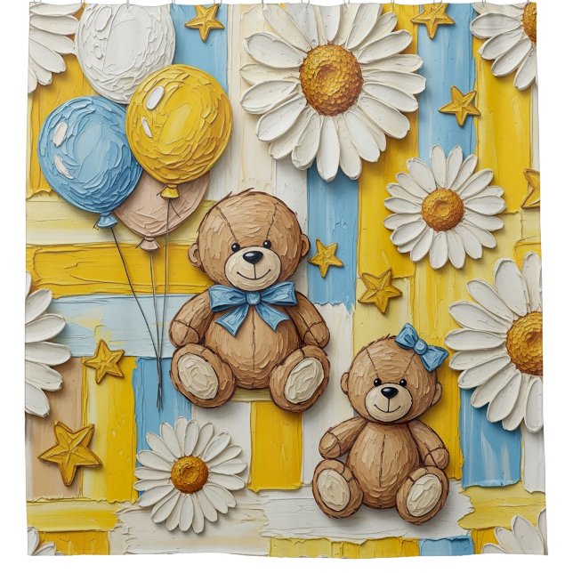 Teddy Bear Daisy Garden Pattern (11) (Front)