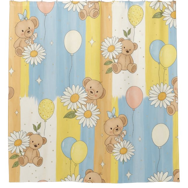 Teddy Bear Daisy Garden Pattern (12) (Front)