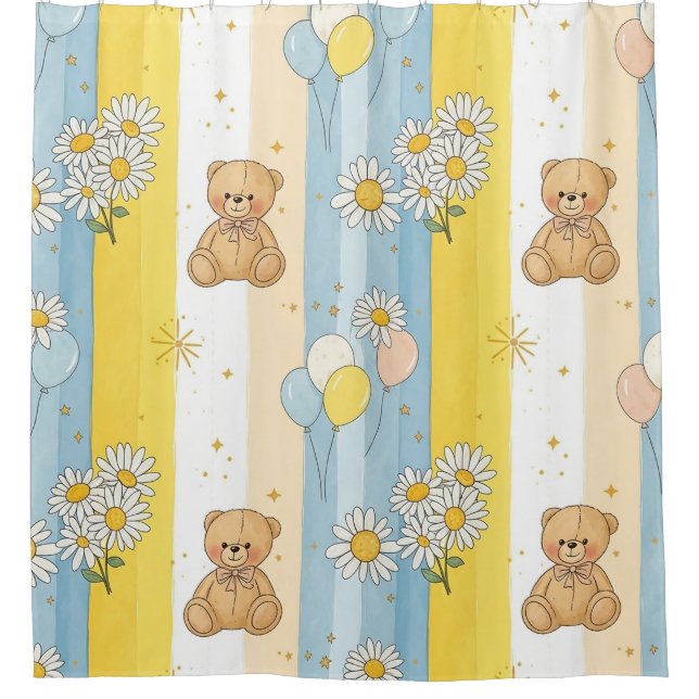 Teddy Bear Daisy Garden Pattern (13) (Front)