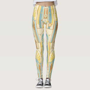 Teddy Bear Daisy Garden Pattern (6) Leggings