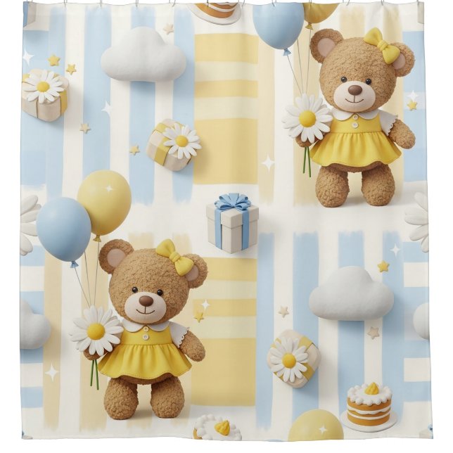 Teddy Bear Daisy Garden Pattern (8) (Front)