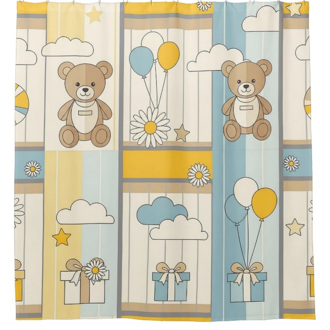 Teddy Bear Daisy Garden Pattern (9) (Front)