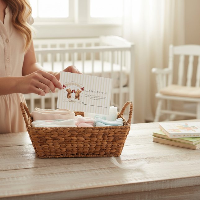 Teddy Bear Diaper Raffle Enclosure Card (Creator Uploaded)