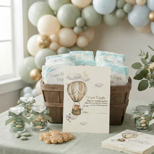 Teddy Bear Diaper Raffle We Can Bearly Wait Baby S Enclosure Card