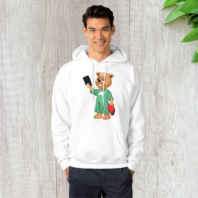 Teddy Bear Doctor Mens Sweat - shirt à capuche (Créateur téléchargé)