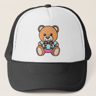 Teddy Bear Drawing Trucker Hat