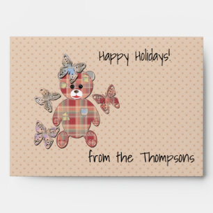 Teddy bear envelope
