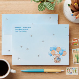 Teddy Bear Envelope
