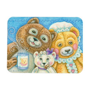 TEDDY BEAR FAMILLE MAGNET *Personnaliser