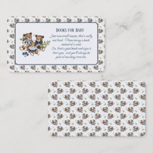 Teddy Bear Family Baby Boy Books For Baby Enclosure Card