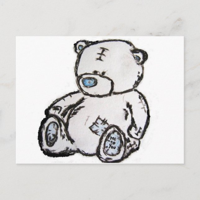 Teddy bear from the attic postcard (Front)