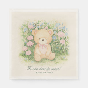 Teddy Bear Garden Classic Baby Shower Napkin