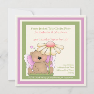 Teddy Bear Garden Invitation