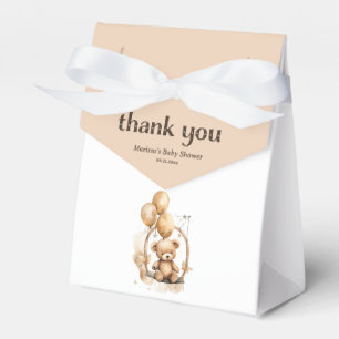 Teddy Bear Gender Neutral Baby Shower Favour Box