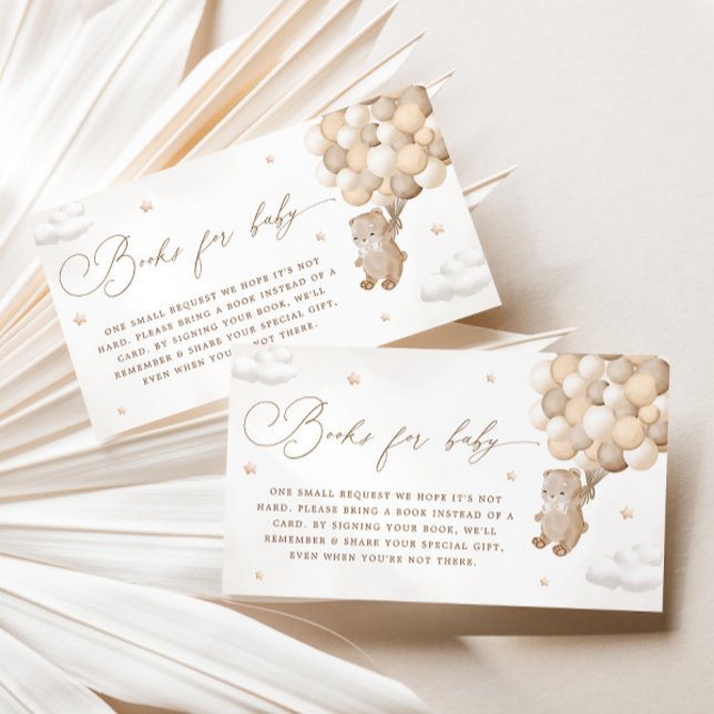 Teddy Bear Gender Neutral Book Request Enclosure Card (Creator Uploaded)