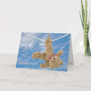 Teddy Bear Get Well Soon  Card