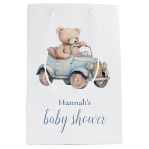 Teddy Bear Grandmillennial Baby Shower Medium Gift Bag