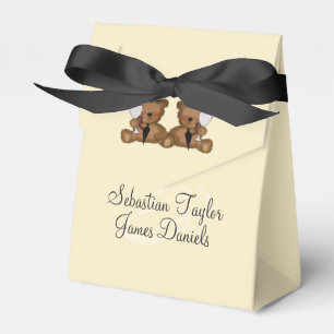 Teddy Bear Grooms Wedding Favor Box