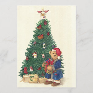 TEDDY BEAR HOLIDAY PARTY INVITE