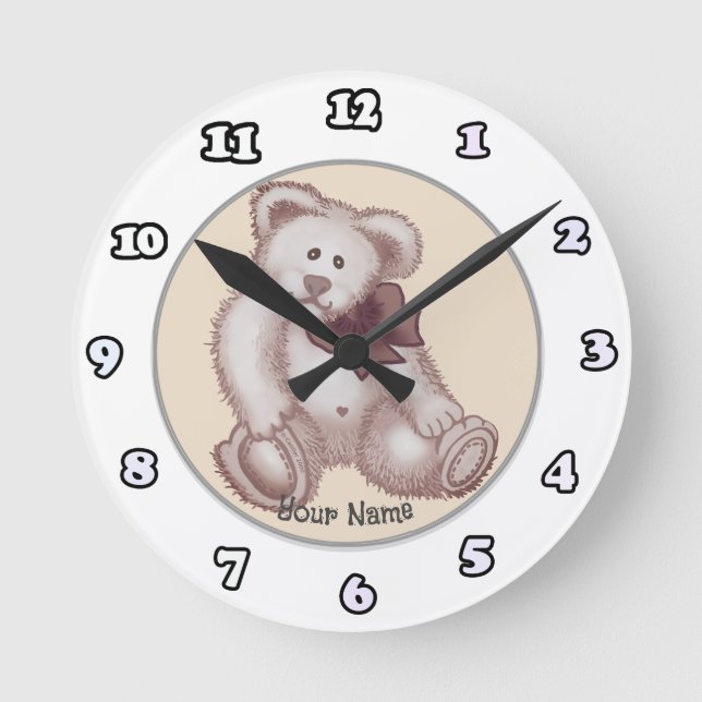 Teddy Bear horloge bébé (Recto)