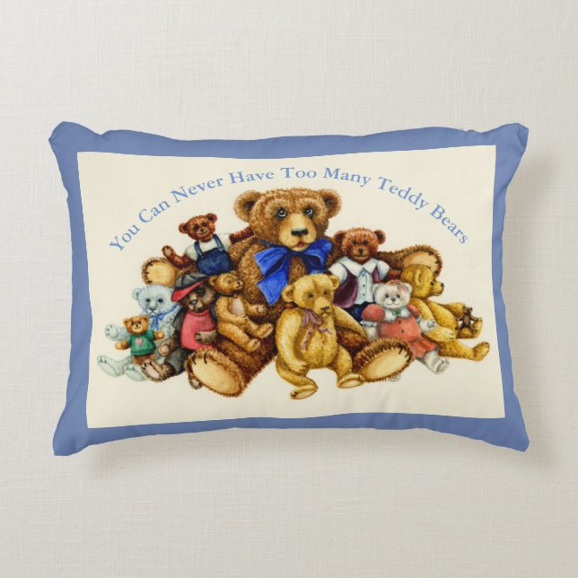 TEDDY BEAR HUGS ACCENT PILLOW *Customize (Front)