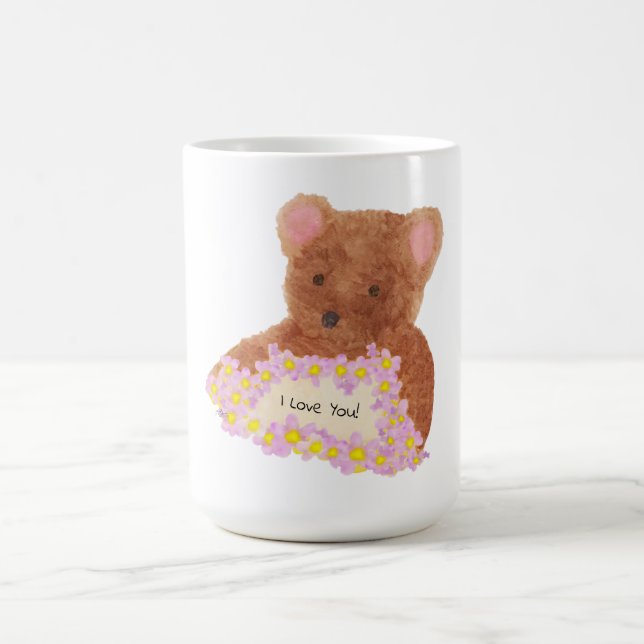 Teddy Bear - I love you!  Coffee Mug (Center)