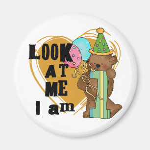 Teddy Bear I'm 1 Birthday T-shirts and Gifts Magnet