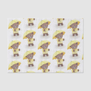 Teddy Bear in the Rain Tissue Paper