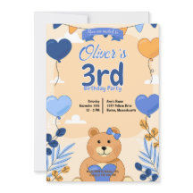Teddy Bear Invitation Design