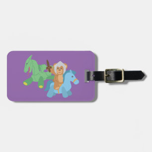Teddy Bear Knight Luggage Tag
