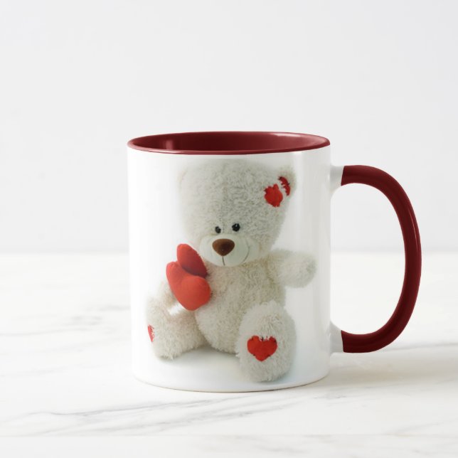 *Teddy Bear Love* Cute Teddy Mug (Right)