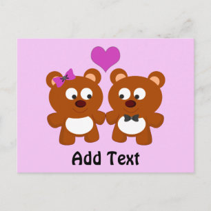 Teddy Bear Love Postcard
