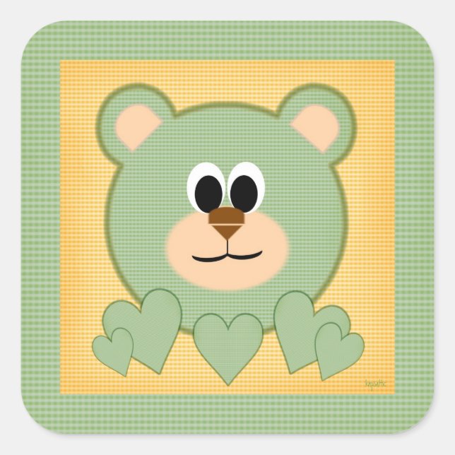Teddy Bear Love Sticker (Front)