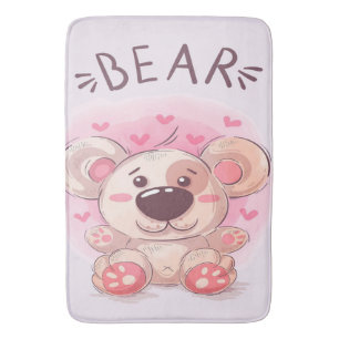 Teddy Bear Lovers   Gift For Kids Bath Mat