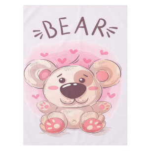 Teddy Bear Lovers   Gift For Kids Tablecloth
