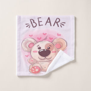Teddy Bear Lovers   Gift For Kids Wash Cloth