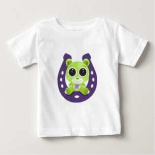 Teddy Bear - Lucky Green Baby T-Shirt