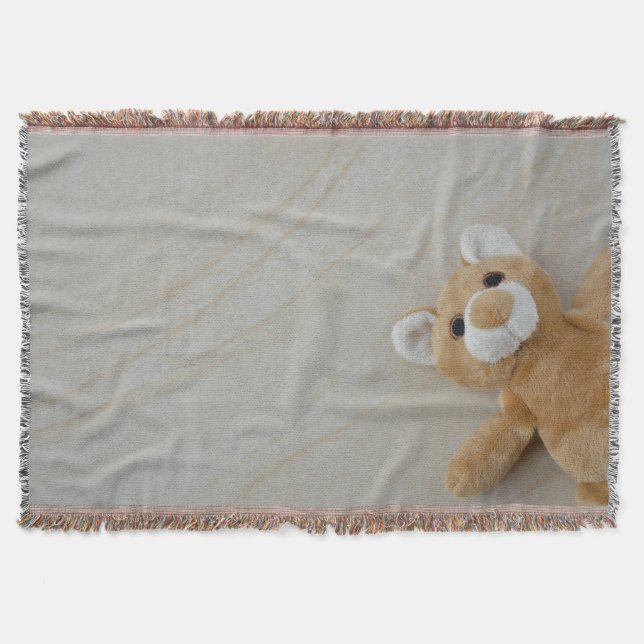 Teddy Bear Marble Throw Blaket (Front)