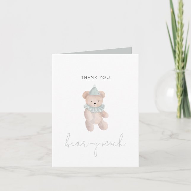Teddy Bear Merci Beare Beaucoup de carte (Devant)