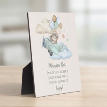 Teddy Bear Momosa Bar Baby Shower Sign