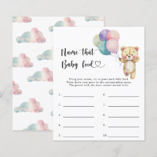 Teddy bear - Name that baby food game