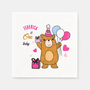 Teddy bear napkin