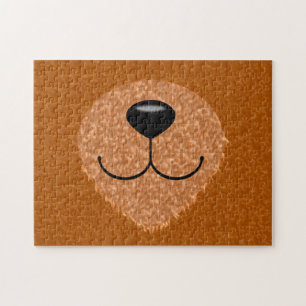 Teddy Bear Nose and Mouth Jigsaw Puzzle