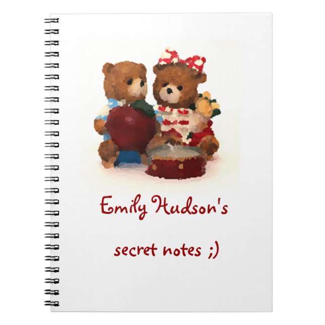 Teddy bear notebook (Front)